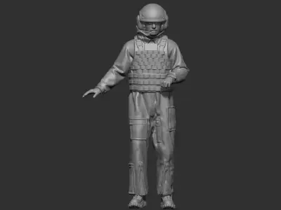 USA  Modern Tankman  3D print model