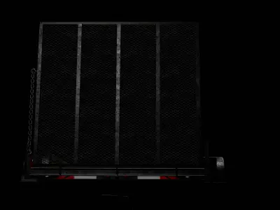 Single Axle Trailer 3D model
