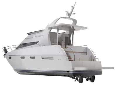  Motor Yacht 3D Model 