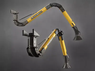 PlymoVents Extraction Arm MiniMan-100 3D model