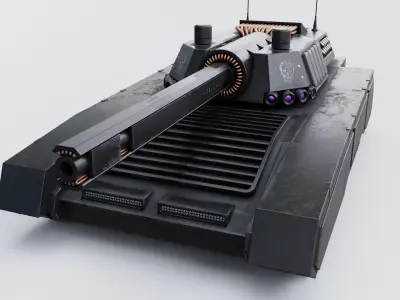 Automated Superheavy Tank Free 3D model