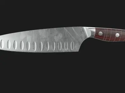 Kitchen Knives Pack PBR Game-Ready Low-poly 3D model