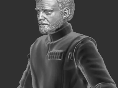 Star Wars Legends Luke Black Series 3D print model