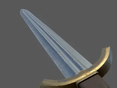 Gondor Sword - The Lord of the Rings Low-poly 3D model