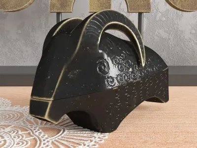 set of decorative objects model 3D model