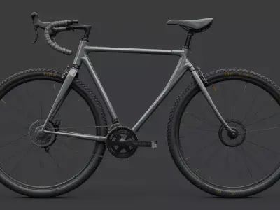 Modern Bicycle 3D Model  Low Poly  PBR  Game Ready Asset Low-poly 3D model