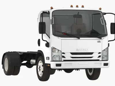 Commercial Truck Isuzu NPR 2018 Simple Interior  purchase 3D model