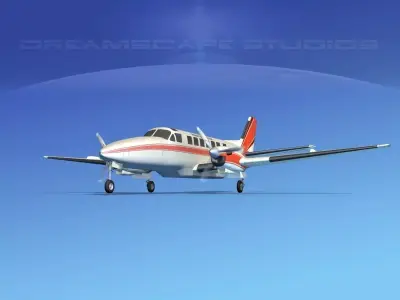Beechcraft B99 Prince Edward Air 3D model