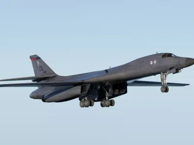 Rockwell B-1B Lancer Fully-Rigged Animated Game Ready Low-poly 3D model