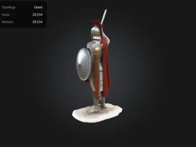 rome soldier 3D print model