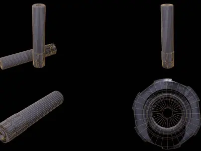 Pistol Suppressor 3D model