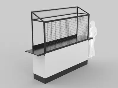 Small Kiosk 3D model purchase