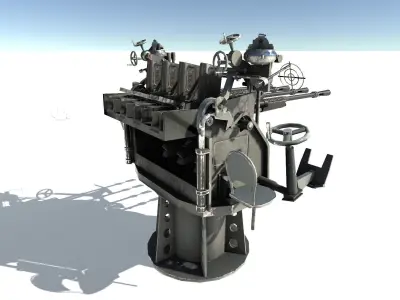 Heavy Machine Gun Low-poly 3D model