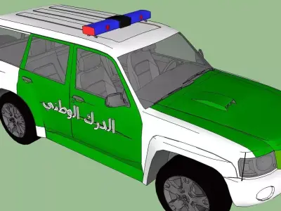 gendarmerie car 3D model