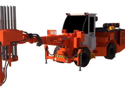 Bulonadora Sandvic DS311 Low-poly 3D model