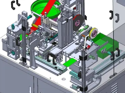 Paste double-sided adhesive heat sealing machine 3D model