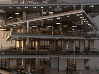 High Rise Building 102 3D model