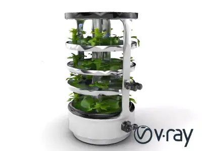 Stacked Crop Farming Cylinder Model Pack Low-poly 3D model