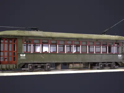 New Orleans Streetcar 3D model