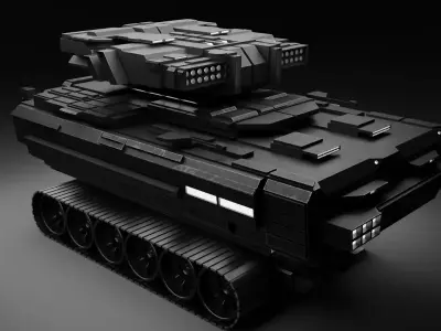 SCIFI TANKS 3D model