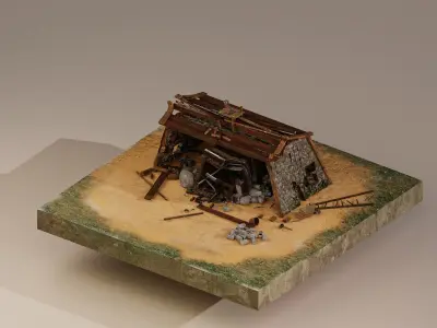  Gold Mine Level 10 3D model