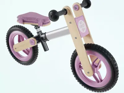 My First Go Balance Children Bike  Pink  3D model