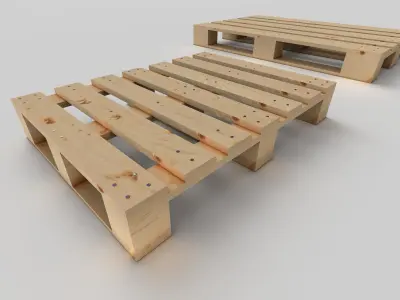 WOODEN PALLET 3D model purchase