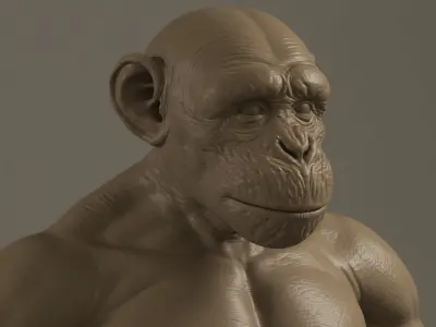 Ape Warrior 3D model