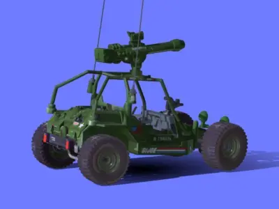 80s GI-JOE STRIKER VEHICLE - 3D SCAN 3D print model