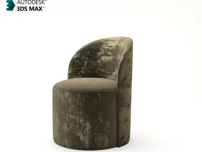 Modern Puff Chair-Chair for bedroom 3D model