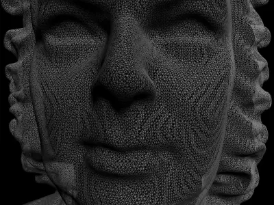 Bach Bust 3D model