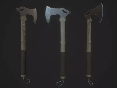 Modern Axe 03 Low-poly 3D model