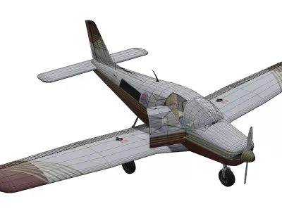 Piper PA28 Cadet Low-poly 3D model
