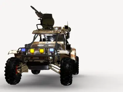 atv 4x4 Low-poly 3D model