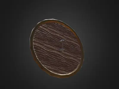 Spartan shield Low-poly 3D model buy