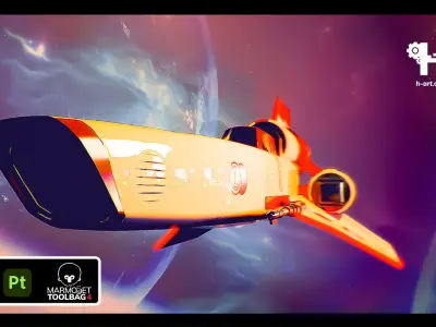 scifi spaceship viper mk2 Free low-poly 3D model