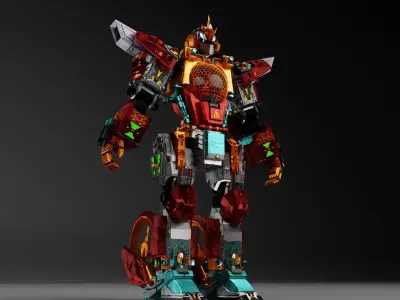 mecha 3D model