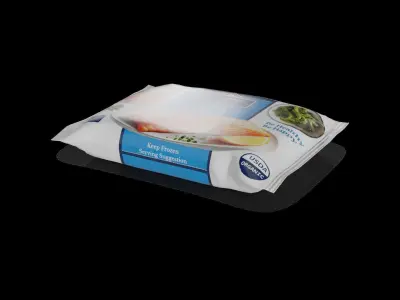 Other frozen meals Frozen Fish Fillets Low-poly 3D model purchase