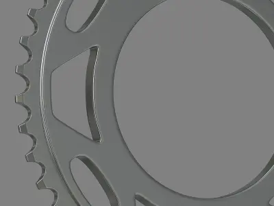 Gear 3D Model bicycle sprocket 3D model
