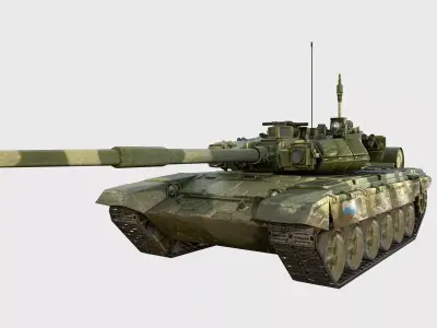 T90A Tank  Free low-poly 3D model