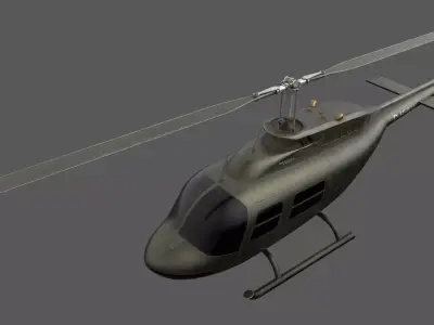 JetRanger AB206B 3D model
