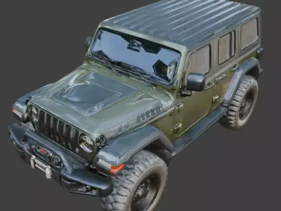 Military Tactical Off-Road 3D Model Low-poly 3D model