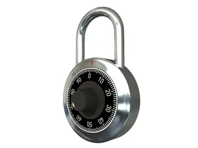 COMBINATION PADLOCK 3D model purchase