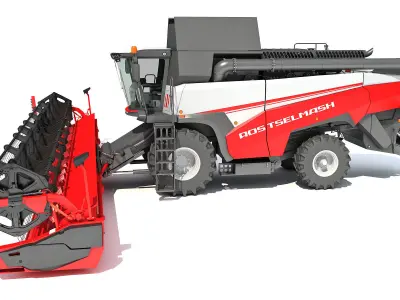 3D Combine Harvester 3D model purchase