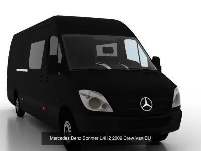 Mercedes Benz Sprinter L4H2 2009 Collection EU 3D Model Pack