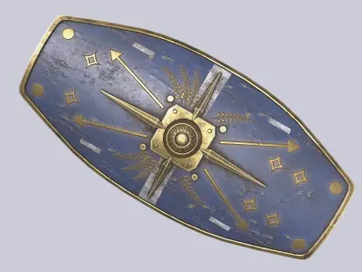 Scutum Low-poly 3D model