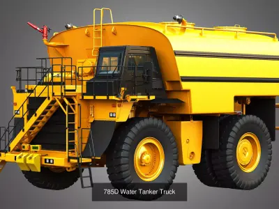 785D Mining Truck 2 in 1 3D Model Pack
