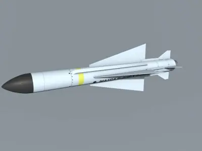 Matra 530 Missile Low-poly 3D model