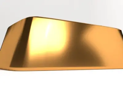 Goldbar 500gram 3D model