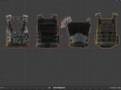 4 Armor Body Pubg  3D model